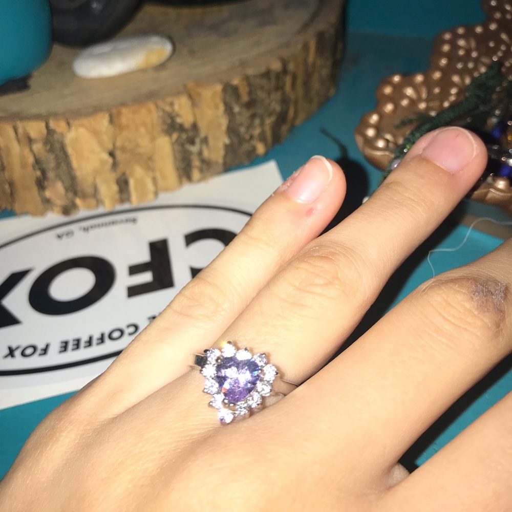 Heart ring silver